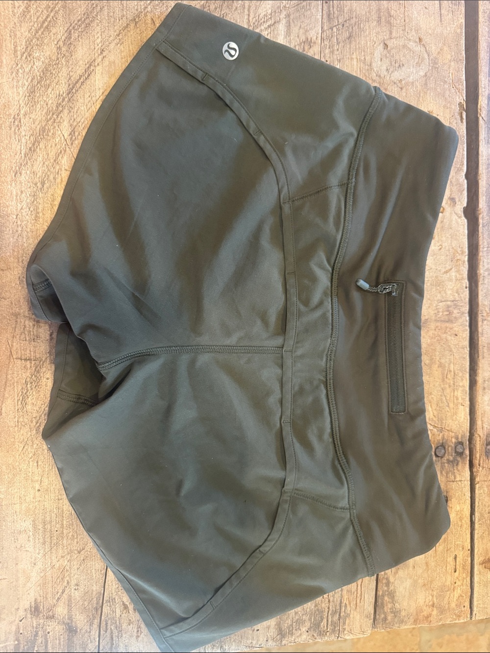 lululemon athletica Olive Green Speed Shorts